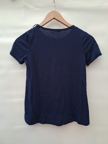 Beautiful Sunflower T-Shirt George Navy Shirt Yellow & Orange Sunflower Sequins - Picture 3 of 6