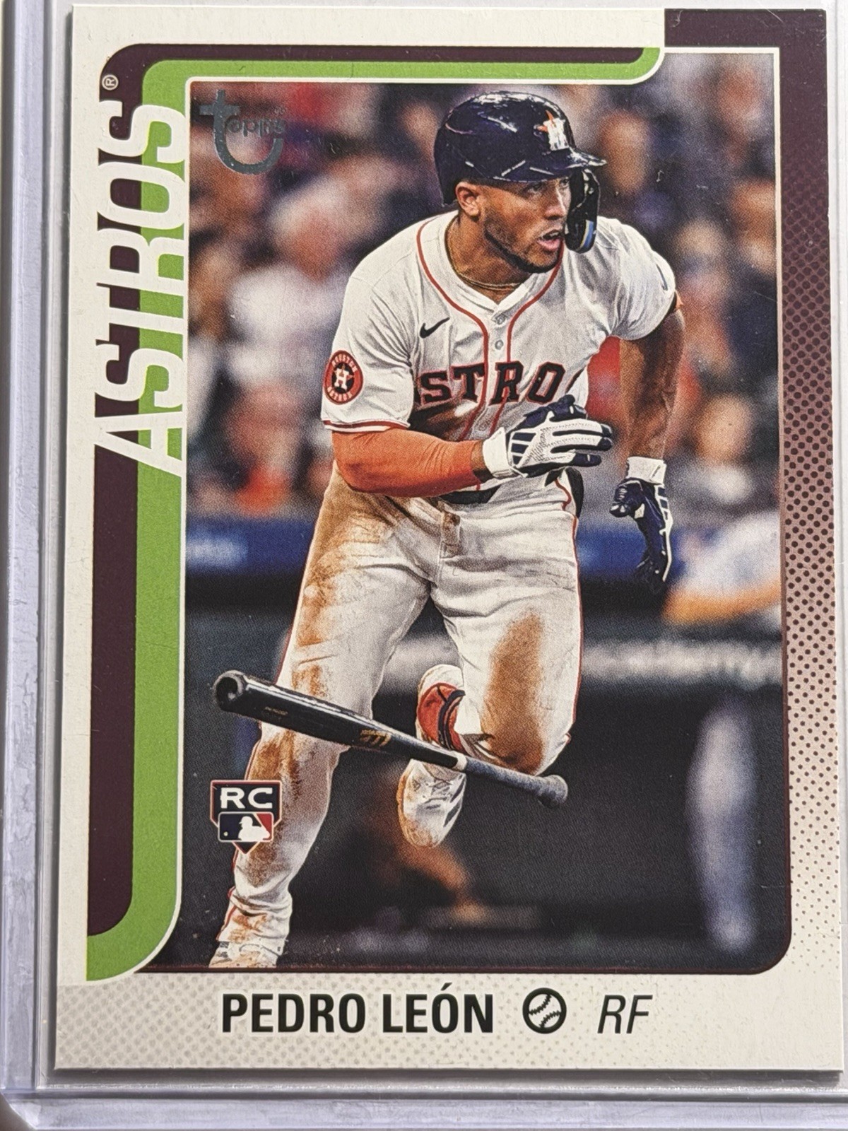 2025 Topps Series 1 #30 Pedro Leon RC Vintage Stock Parallel Astros /99