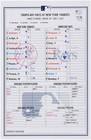 New York Yankees Game-Used Lineup Card vs. Tampa Bay Rays on May 4, 2025