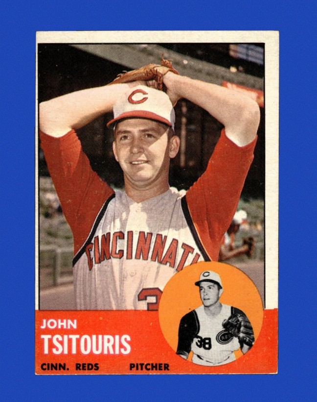 1963 Topps Set-Break #244 John Tsitouris EX-EXMINT *GMCARDS*