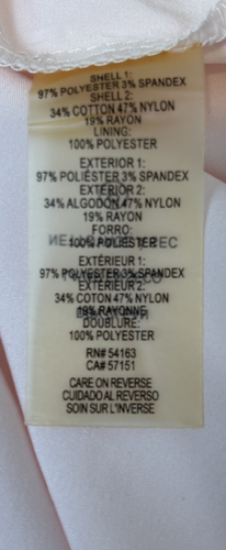 Karl Lagerfeld Damen 4 Party Kleid hellpfirsich gewebt/Spitzenfalten Reißverschlusstaschen - Bild 7 von 7