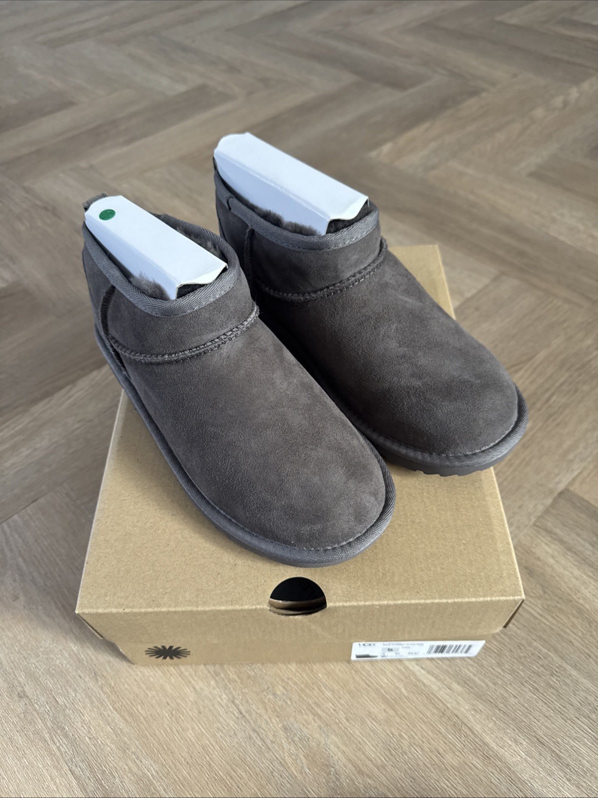 Kids Classic Ultra Mini Ugg Boots In Thunder Uk 4 EUR 37