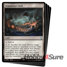 Demolition Field X4 M/NM Magic: The Gathering MTG Final Fantasy Commander