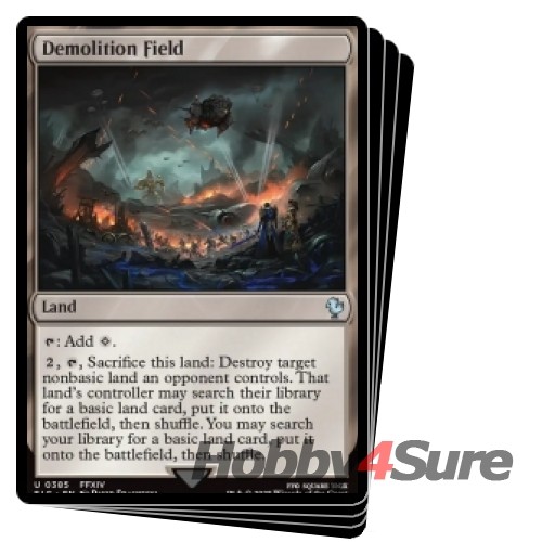 Demolition Field X4 M/NM Magic: The Gathering MTG Final Fantasy Commander - Picture 1 of 1