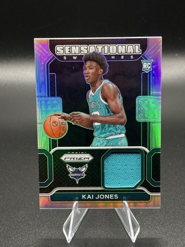 Muestras sensacionales Panini Prizm Prime 2021-22/10 Kai Jones #SW-KAI novato radiocontrol - Imagen 1 de 3