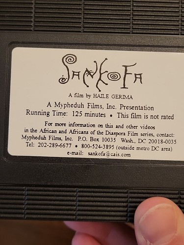 SANKOFA - Haile Gerima VHS Very Rare Horror Hard To Find Cult Classic - Picture 7 of 20