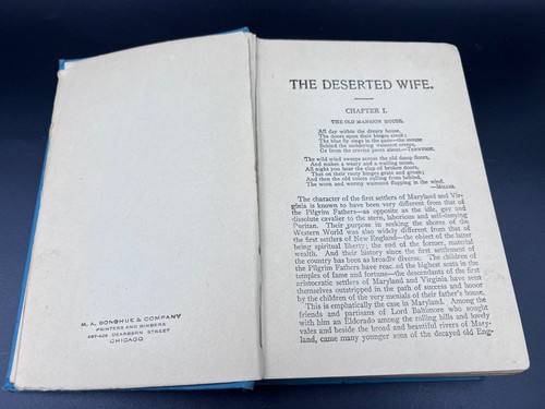 Deserted Wife by Mrs. E.D.E.N. Southworth Antique 1900s Hardcover gilded Book - Picture 6 of 14