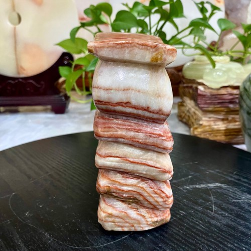 Muestra mineral de piedra de cerdo a rayas pulida natural de 6,15 lb - - Imagen 8 de 17