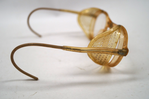 Willson WCS47 Contour-Spec Safety Glasses Lenses 1930's-40's steampunk USA D212 - Picture 3 of 8
