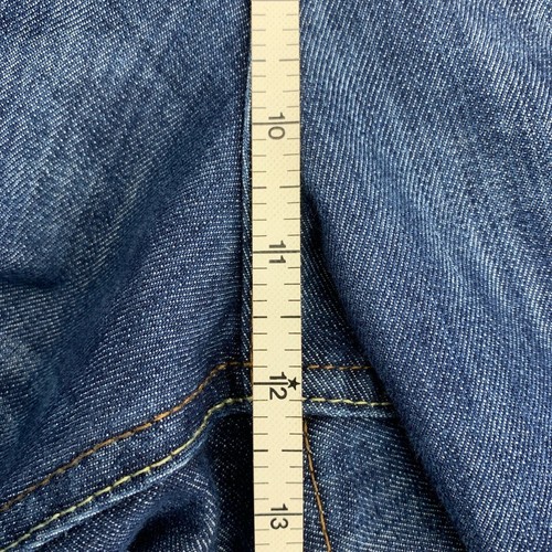 Merona blue denim multi pocket women's plus size cuffed leg crop jeans 20W - Picture 6 of 6