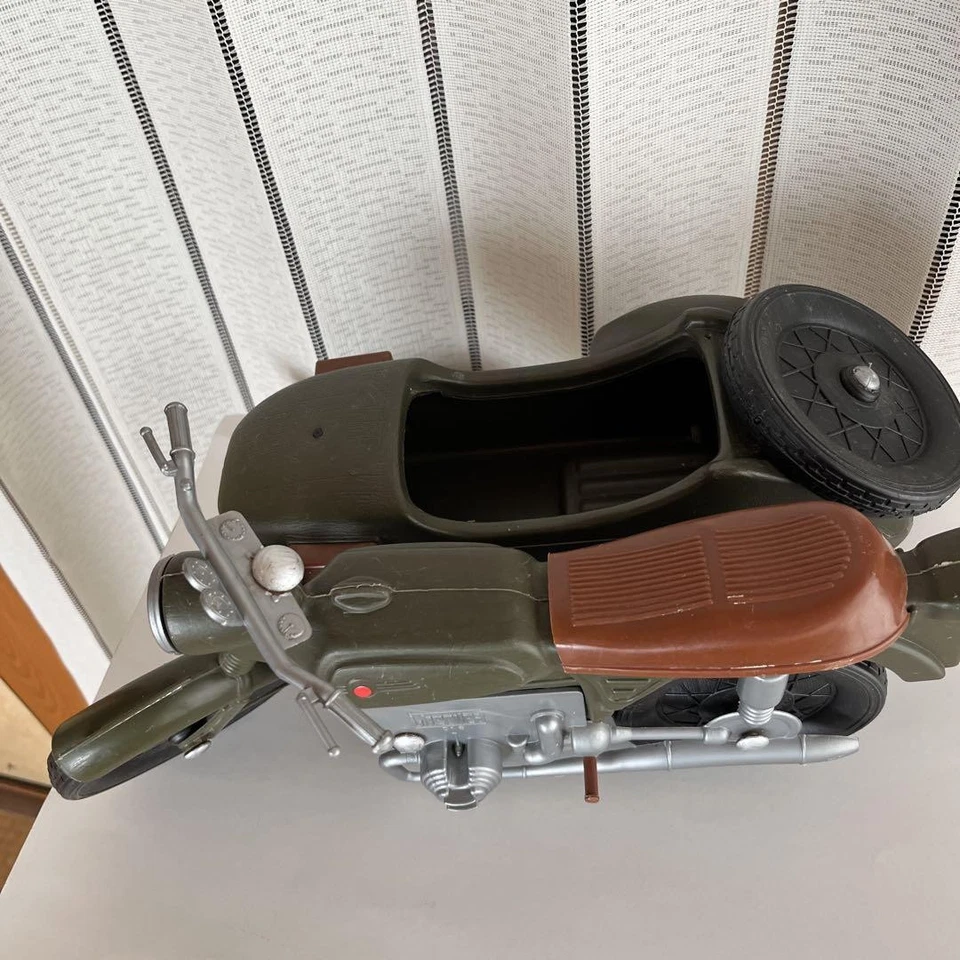 Motocicleta y sidecar GI Joe Hasbro Action Man, años 70, vintage raro usado Japón Foto 2 de 4