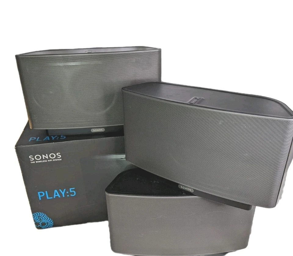 Lote de 3 Altavoces Bluetooth Inalámbricos Sonos PLAY:5 1ª Generación para Piezas/Reparación Foto 2 de 4