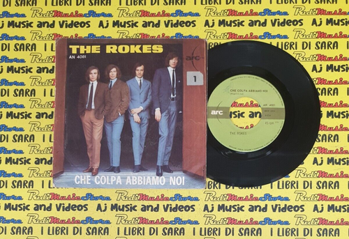 LP*45 7" THE ROKES Was für eine Schuld wir weinen mit mir italy ARC AN 4081