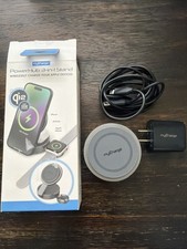 MyCharge PowerHub 3 In 1 Stand Wireless Charge For Apple PREOWNED