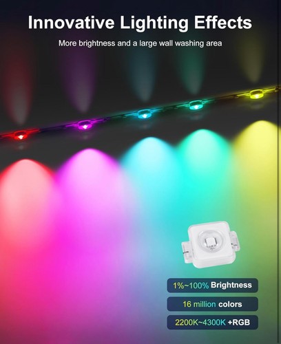 100ft Permanent Outdoor Light Smart RGB Plus IC App+Remote Nexillumi House scene - Picture 11 of 12