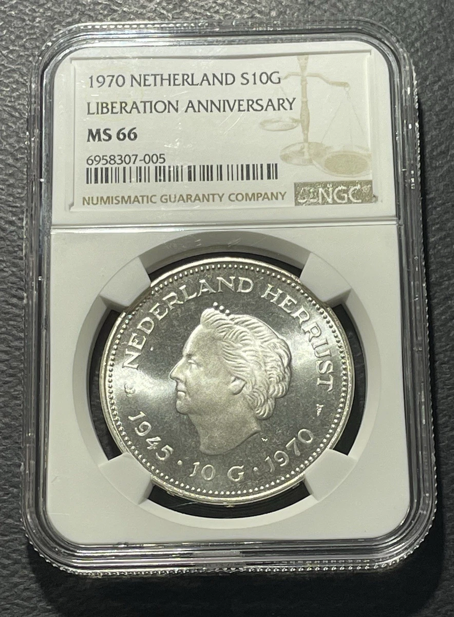 オランダ 記念銀貨1945-1970 オランダ領東インド銀貨(1945年)1/10グルデンKM-318 - メルカリ