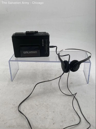 Vintage Sony Walkman WM-F2015 FM/AM Portable Cassette Player With Headphone