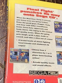Final Fight CD - Sega CD, 1993 CIB
