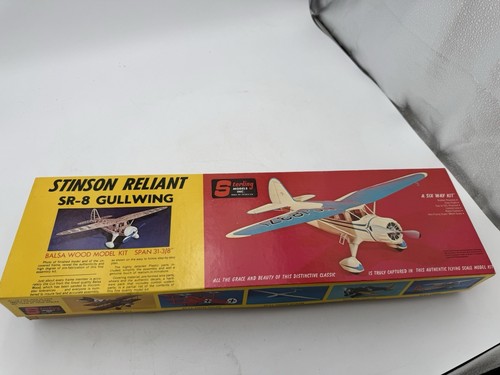 Kit de modelo de avión de madera de balsa Sterling Stinson Reliant SR-8 Gullwing 31-3/8 Span