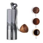 M1 Manual Coffee Grinder – 7 Star Stainless Steel Conical Burr, 60 Clicks Ext...