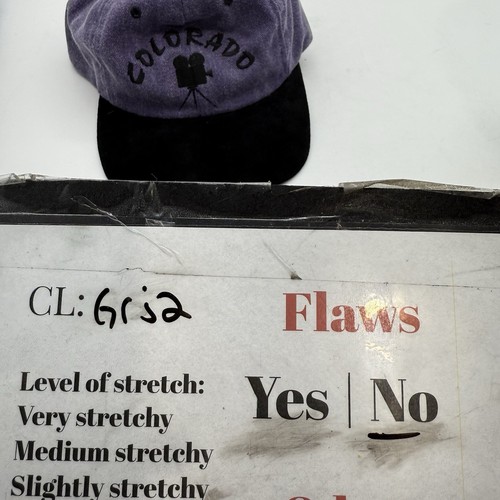 VTG Colorado Film Festival Hat Mens OSFM Strap Back Black Purple 1999 Y2K - Picture 9 of 9