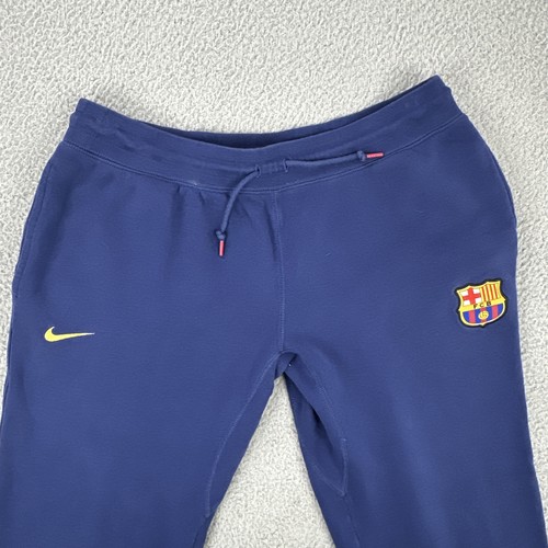 Nike FCB Sweatpants Women XL Blue Barcelona Football Club Soccer Embroidered - Picture 12 of 20
