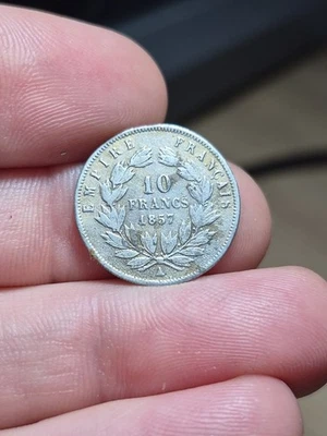 #171~ Napoléon III - 10 Francs 1857 A - Fausse d'époque Pas en or 1.33g - Photo 1/2