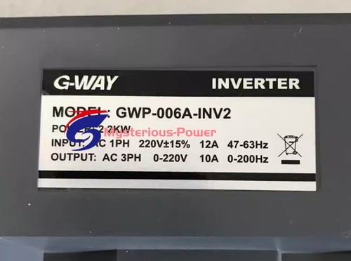 1Pcs Used GWP-006A-INV2 220V frequency converter - Picture 2 of 3
