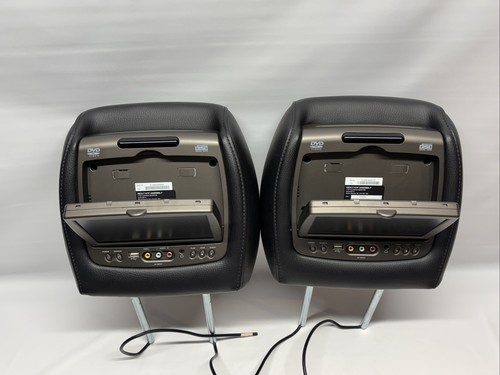2015 Ford Expedition /Navigator Front Headrest Monitors DVD Player Black Leather - Picture 5 of 9