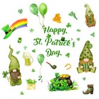  Glass Door Stickers Festive Decoration Patricks Day Window Clings Birthday