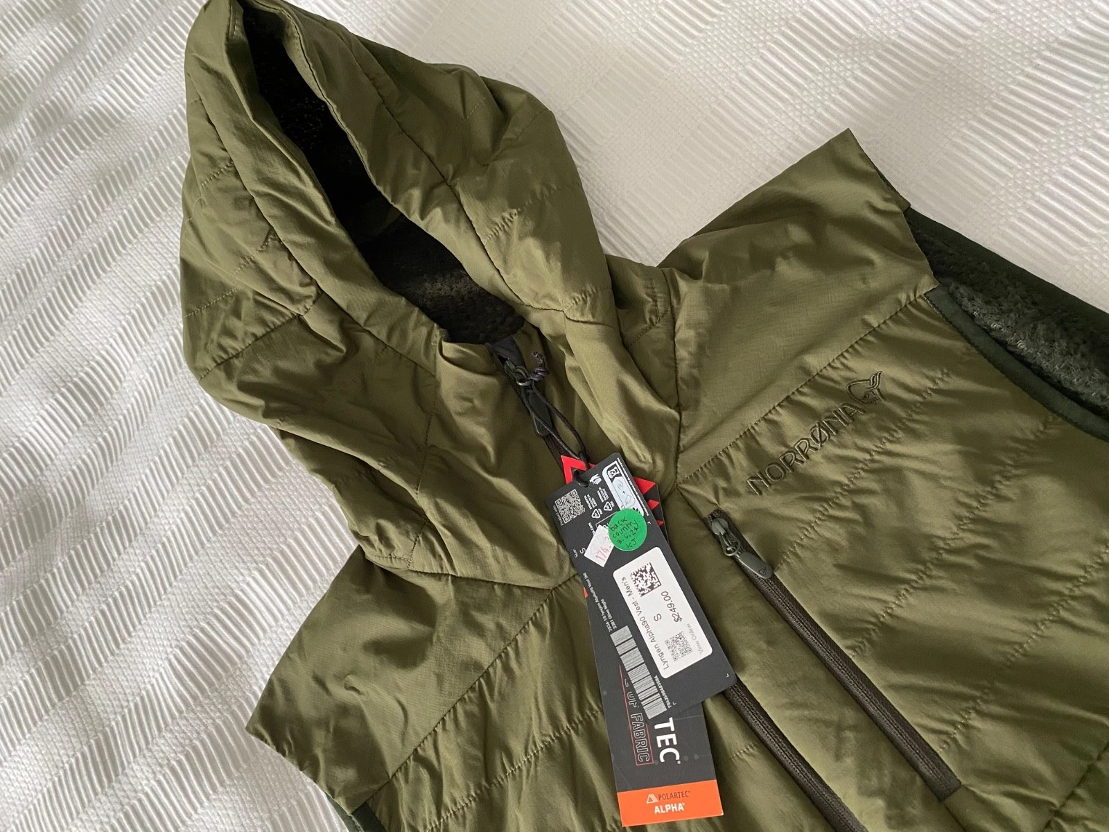 Norrøna Lyngen Alpha90 Vest Men Small Green Polartec image 1