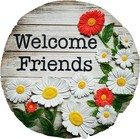 - Garden Décor - Welcome Friends Stepping Stone - Decorative Stone for Garden