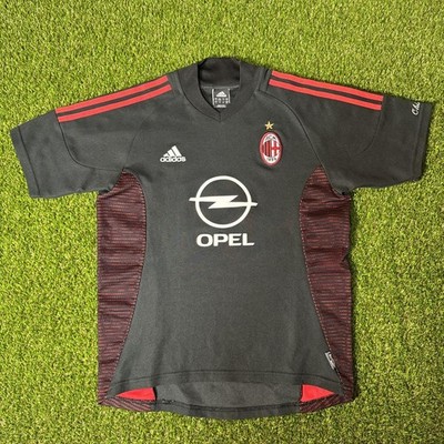 00s adidas ACミラン 2001-2002 3rd 2001-02 Adidas AC Milan Third Shirt M – Calcio Vintage