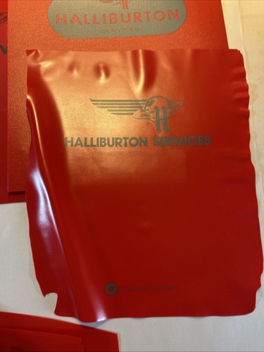 Halliburton Promotional Items Display Folders Flying H Logo Oil Gas - Picture 7 of 11