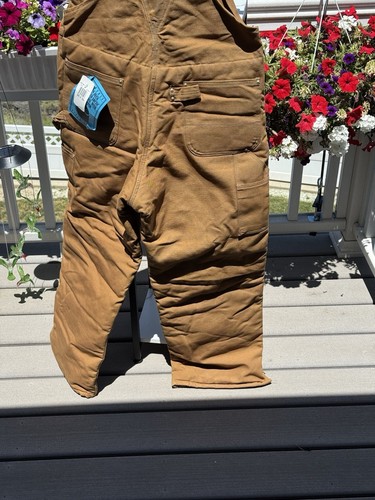 SALOPETTE CARHARTT MARRONE ANATRA TRAPUNTATA FODERATA ARTIC BAVAGLINO, TAGLIA 36x30 OTTIMA NUOVA FORMA - Foto 11 di 24