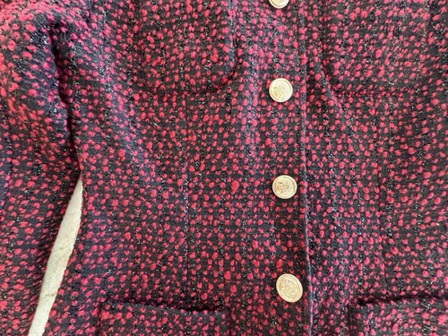 Chaqueta Metálica Cami NYC Wrenley Roja Tweed Talla M Nueva con Etiquetas - Imagen 8 de 18