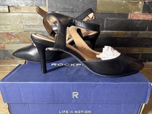 Rockport Total Motion Damen-Pump 75 mm Länge Kreuzriemen Trutech schwarz Größe 8,5 W - Bild 4 von 7