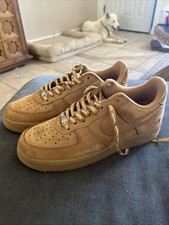Nike Air Force 1 Low SP Supreme Wheat Flax 2021 Size 10 DN1555-200