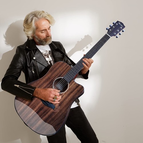 G31 Dreadnought Acoustic Guitar Black Soild Mahogany Top 41 Inch Guitarra Ful... - Picture 6 of 6