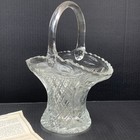 Princess House 530 Crystal Basket Vintage Diamond Pattern Made in USA