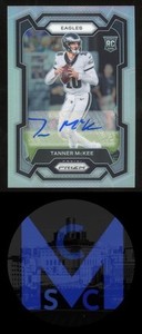 2023 Panini Prizm #383 Tanner McKee Autographs Prizm Silver