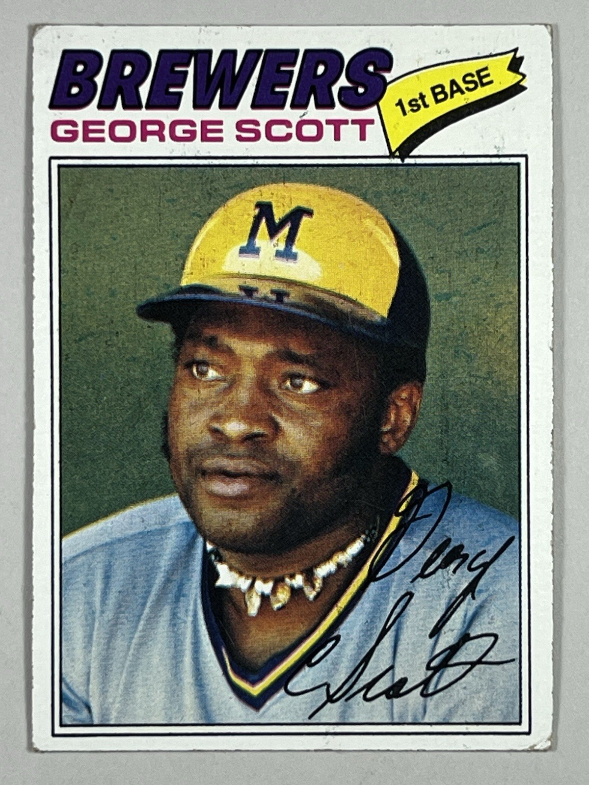 1977 Topps George Scott Milwaukee Brewers #255