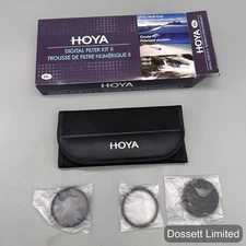 Hoya Digital Filter Kit II 49mm UV(C) CPL NDx8 Camera Lens Filters with Pouch