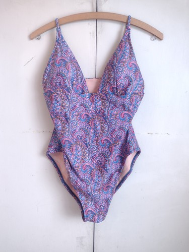 Traje de baño J Crew Plunge traje de baño Liberty Of London cachemira talla 4 Resort  - Imagen 1 de 7