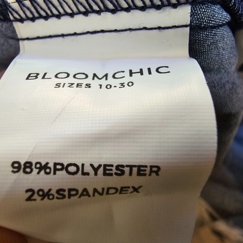 Bloomchic Midikleid Damen 5X V-Ausschnitt Gürtel Rüschen Flügelärmel blau weiß neu mit Etikett - Bild 6 von 10
