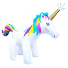 Swimline 6ft Rainbow Unicorn Outdoor Inflatable Lawn Sprinkler