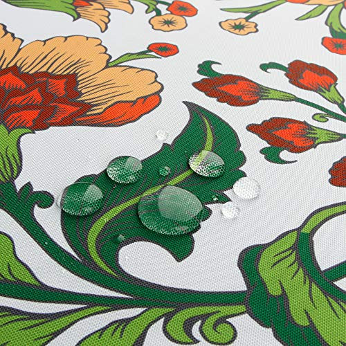 Botanical Print Outdoor Tablecloth Water Resistant Spillproof Polyester - Picture 4 of 8