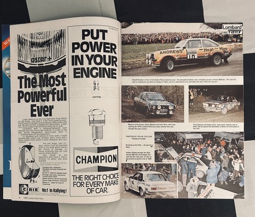 1980 RAC LOMBARD RAC RALLY GREAT BRITAIN PROGRAMME TALBOT SUNBEAM LOTUS TOIVONEN - Picture 3 of 6