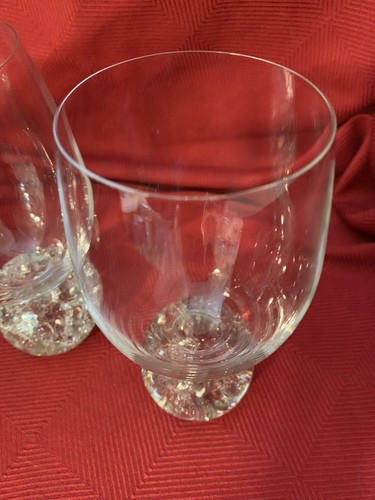 Caleo Kristall Weingläser Shatter Kugel Stiel/Sockel 6,5" hoch 4er Set "UNIKAT" - Bild 13 von 24