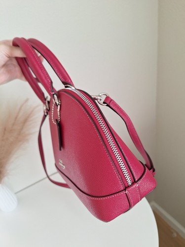 BOLSO BANDOLERA/CARTERA MINI SIERRA COACH F27591 NUEVO CON ETIQUETAS Rosa Caliente Clásico - Imagen 5 de 9